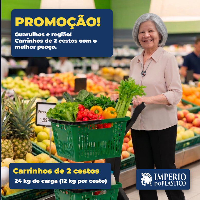 Carrinho 2 Cestos — 1